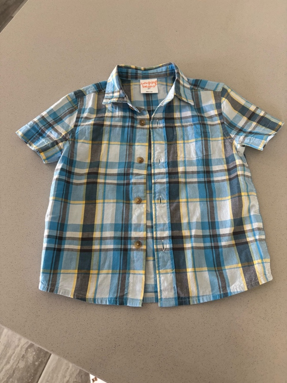 Jumping beans toddler boy button down